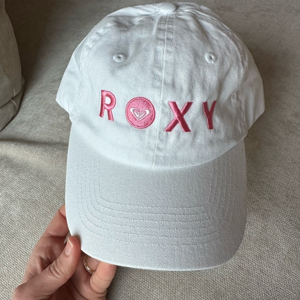 Roxy White and Pink Hat Cap